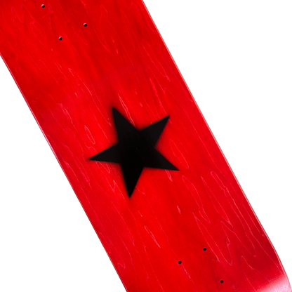 Stardust Matte Black Star Deck 9.0" Red Veneer