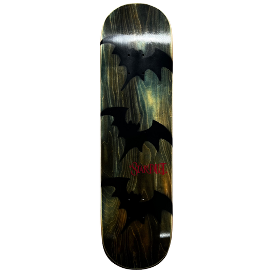 Stardust Tri-Bat Wanderlust Deck 048 8.375" (Full Cut) Earthy Veneer / Flat Black / Bright Red