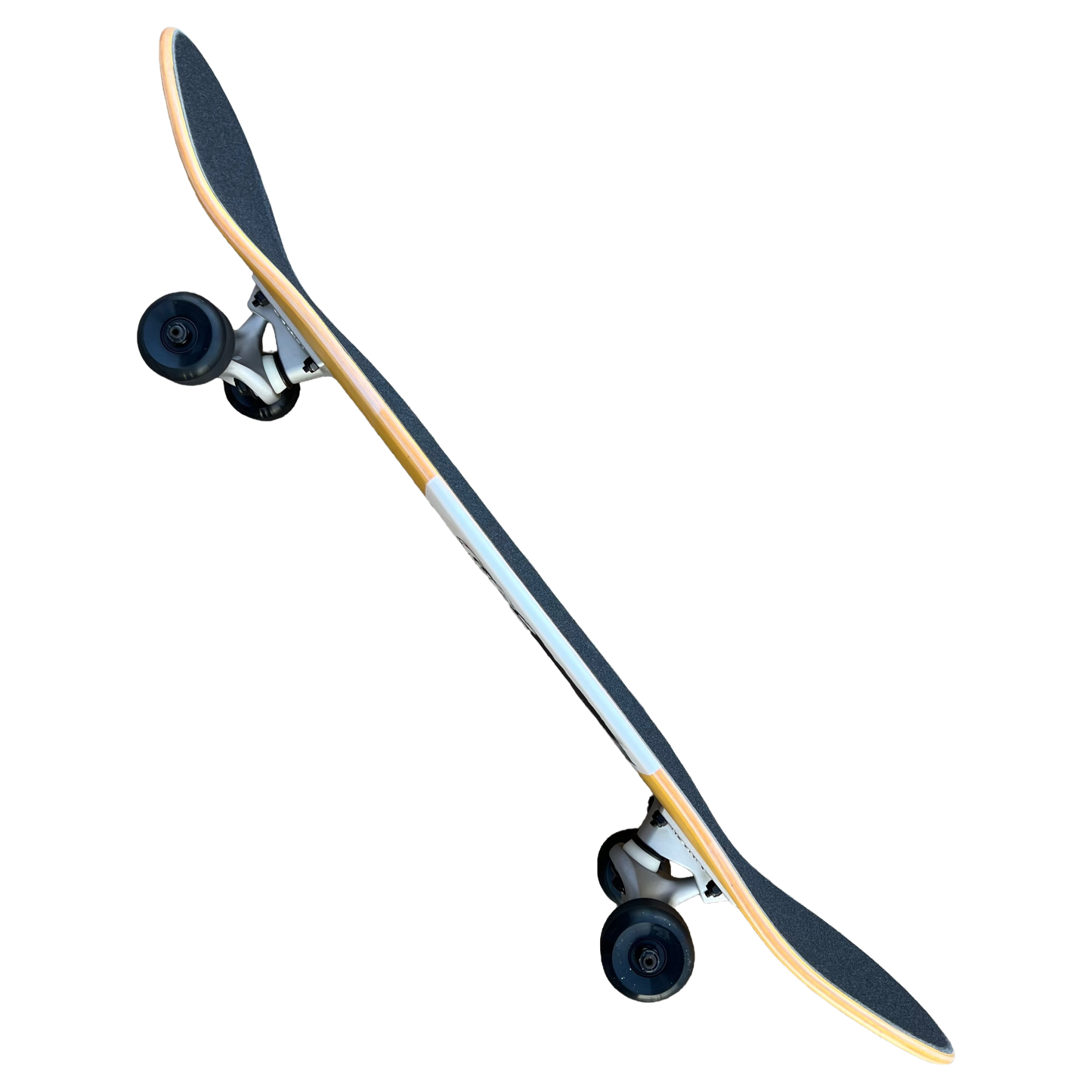 Stardust Skate Shop Dalinean Horse 013 Pre-Built Complete Entry Level Skateboard 8.375" x 32.25" Yellow Veneer / White / Matte Black (Standard Cut)