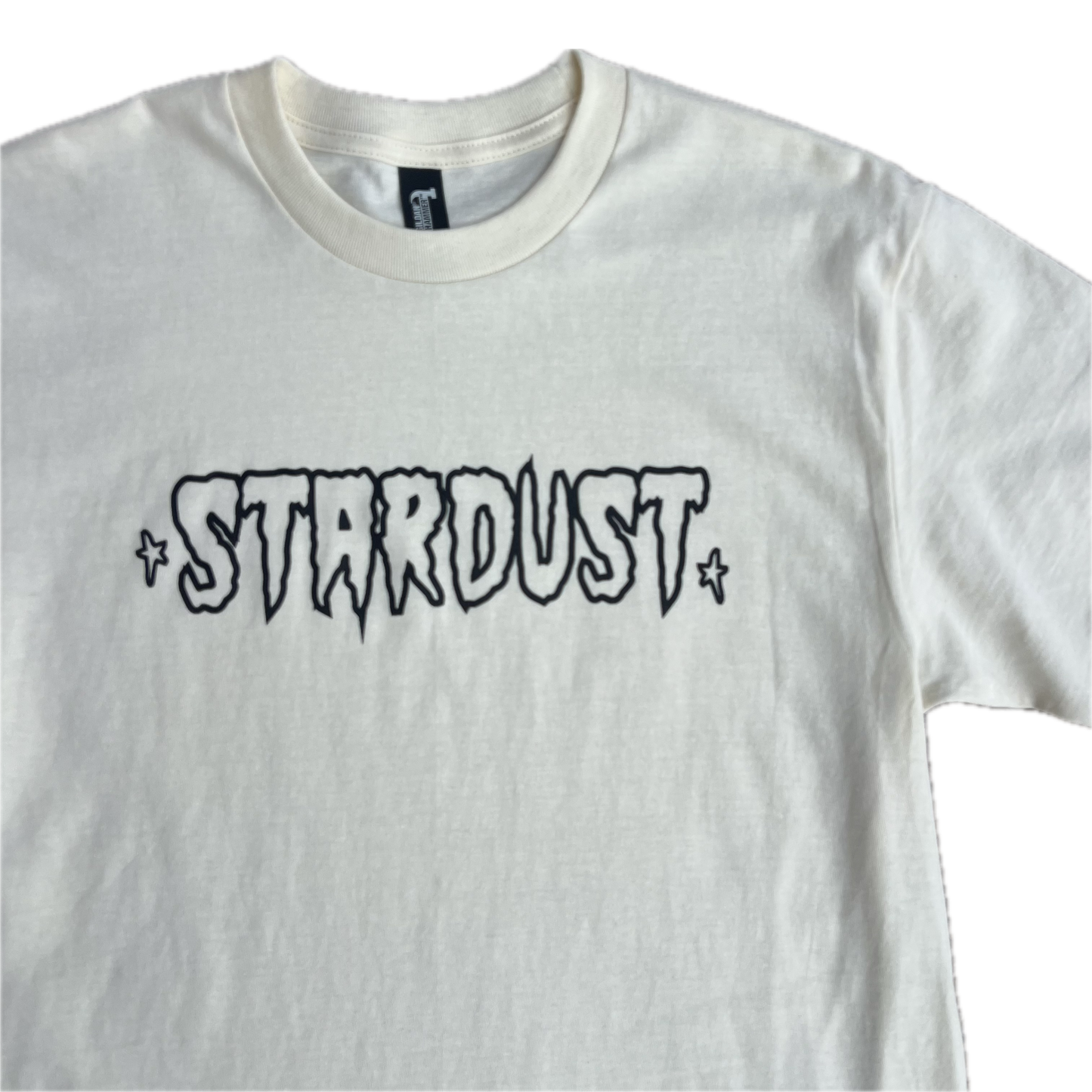 Stardust Skate Shop Cramps Text Tee 044 Off White / Black