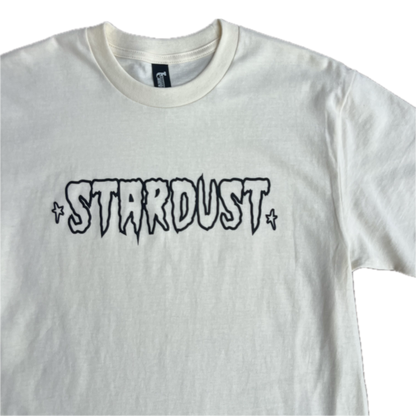 Stardust Skate Shop Cramps Text Tee 044 Off White / Black