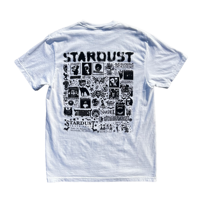 Stardust Skate Shop Five Years Garment-Dyed Tee 050 White / Black