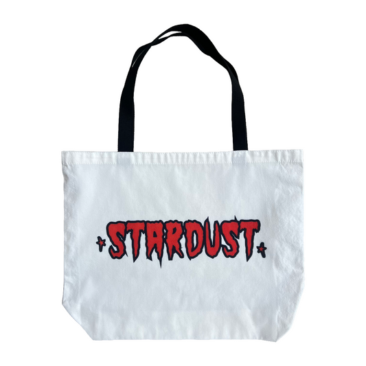 Stardust Skate Shop "Cramps Text" 044 Tote Bag Natural / Red / Black