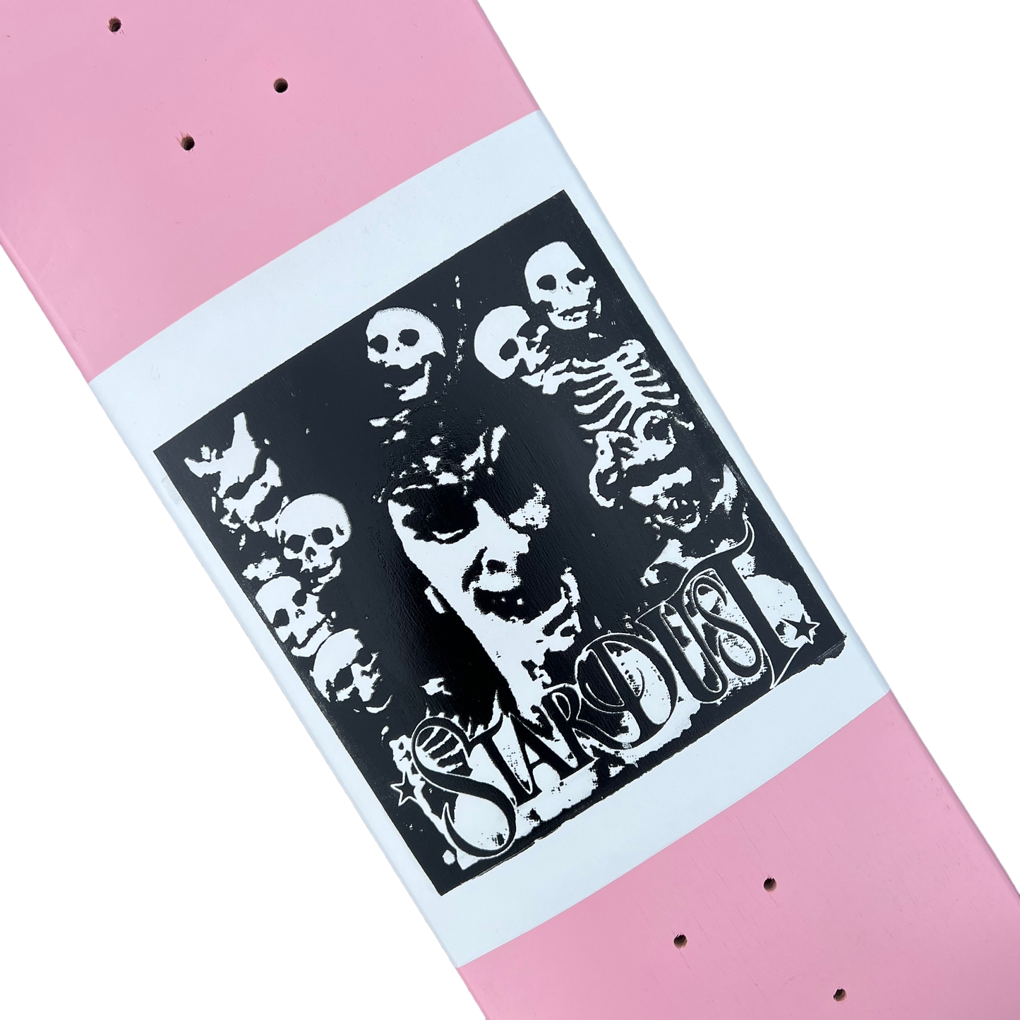 Stardust "Archaic Skulls" Deck 027 8.25" Soft Pink / White / Matte Black (Full Cut)