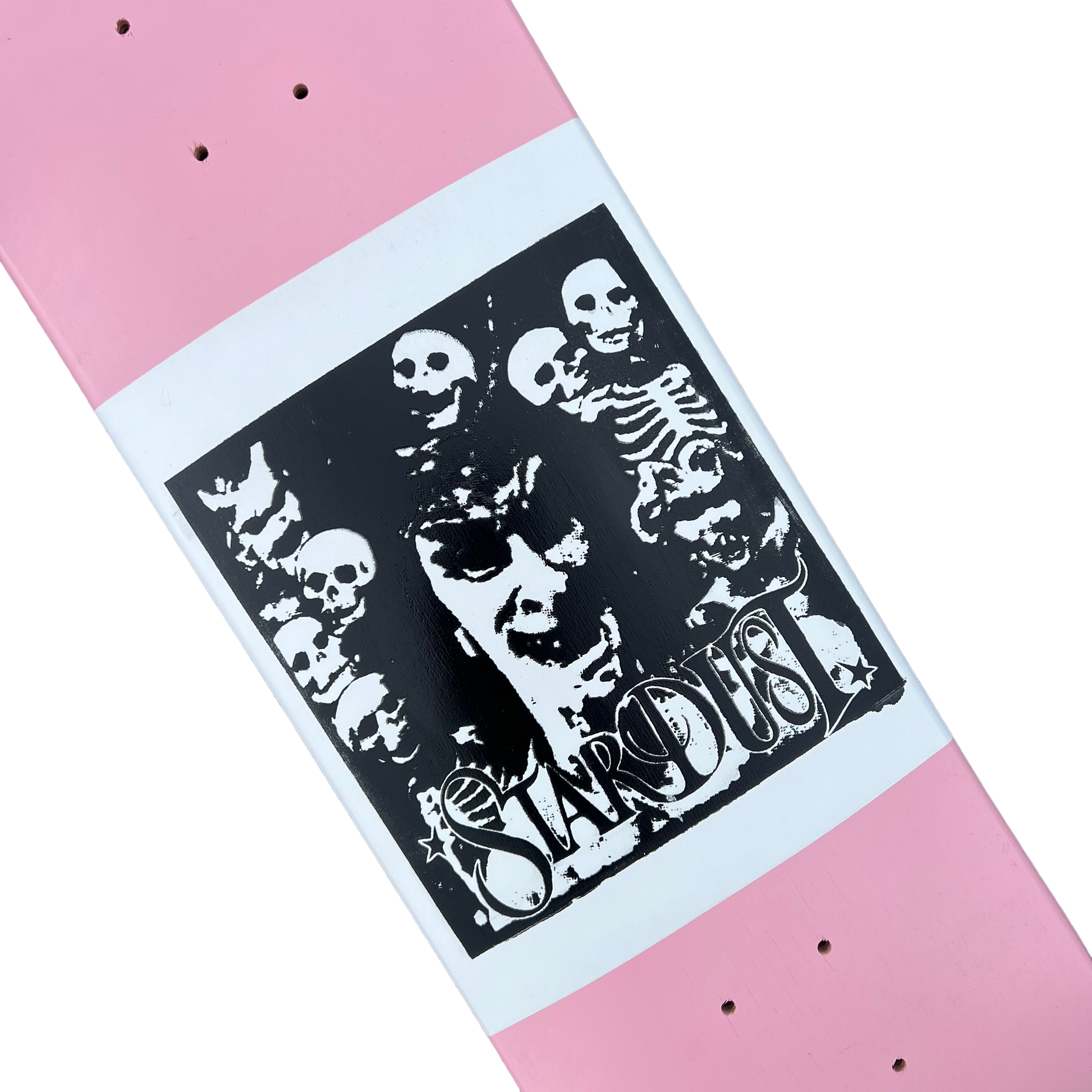 Stardust "Archaic Skulls" Deck 027 8.25" Soft Pink / White / Matte Black (Full Cut)