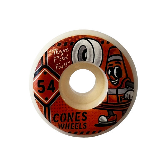 Cones Wheels Coney Banner 54mm 99a Demolition Formula Conical Shape White