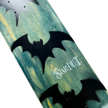Stardust Tri-Bat Wanderlust Deck 048 8.75" (Full Cut) Teal Veneer / Flat Black / White