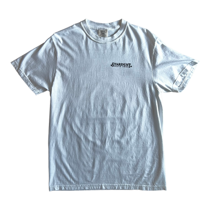 Stardust "Goth Girl" Garment-Dyed Tee 033.3 White / Black