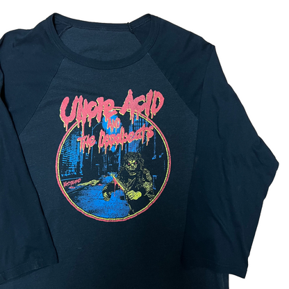 Vintage Uncle Acid And The Deadbeats 3/4 Sleeve Raglan Baseball Tee - Small - Black