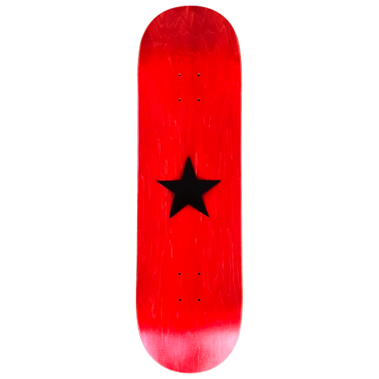 Stardust Matte Black Star Deck 9.0" Red Veneer