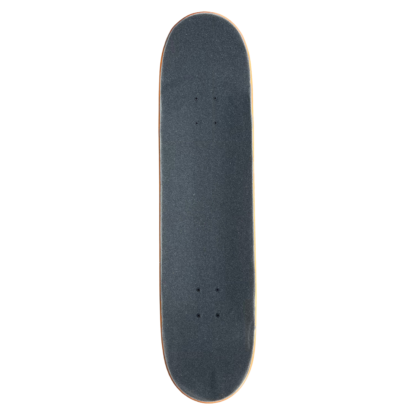 Stardust Skate Shop Brown Veneer / Matte Black Bat 041 Pre-Built Complete Entry Level Skateboard 8.125" x 31.8"