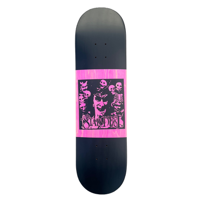 Stardust "Archaic Skulls" Deck 027 8.375" Matte Black / Pink Veneer / Matte Black (Standard Cut)