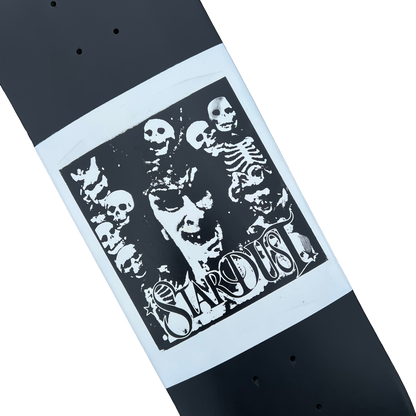 Stardust "Archaic Skulls" Deck 027 8.5" Matte Black / White / Matte Black (Full Cut)