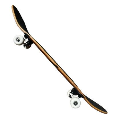 Stardust Skate Shop Tri-Bat Wanderlust Full Size Pre-Built Complete Entry Level Skateboard 8.25" x 32.0" Orange Veneer / Flat Black / Bright Red