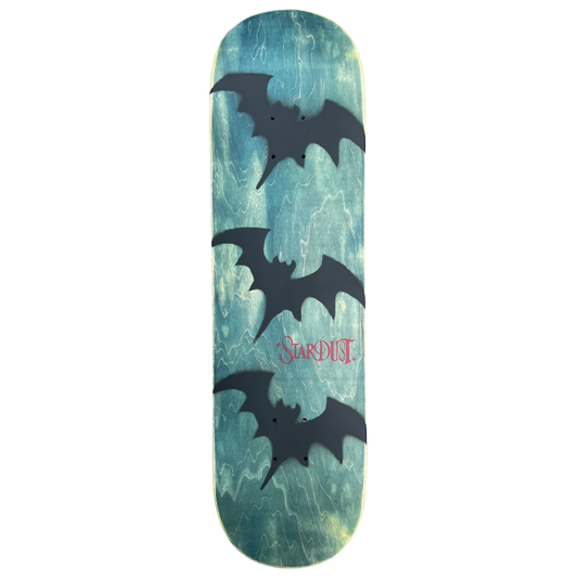 Stardust Tri-Bat Wanderlust Deck 048 8.5" (Full Cut) Blue Veneer / Flat Black / Bright Red