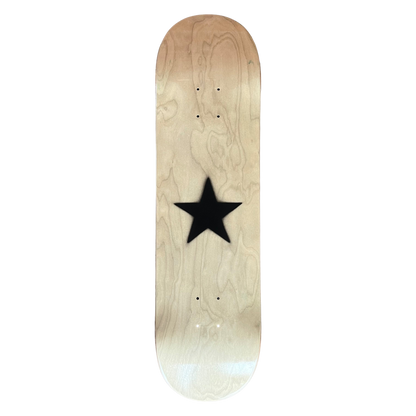 Stardust Matte Black Star Deck 8.38" Burlap Veneer