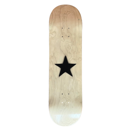 Stardust Matte Black Star Deck 8.38" Burlap Veneer