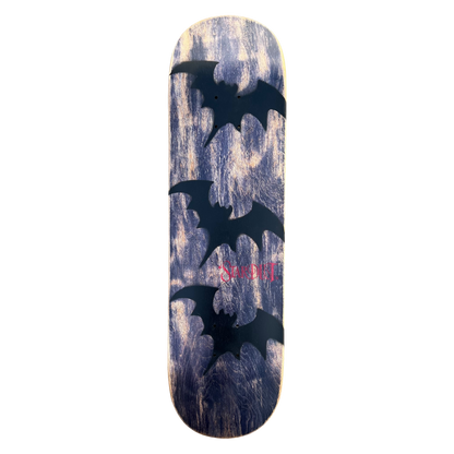 Stardust Tri-Bat Wanderlust Deck 048 8.5" (Full Cut) Purple Wash Veneer / Flat Black / Bright Red