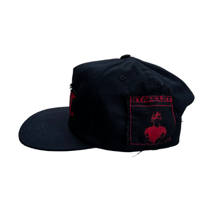 Stardust Patch Mash Ups Snapback Hat Wanderlust II 022 & Mask 023 Black / Bright Red