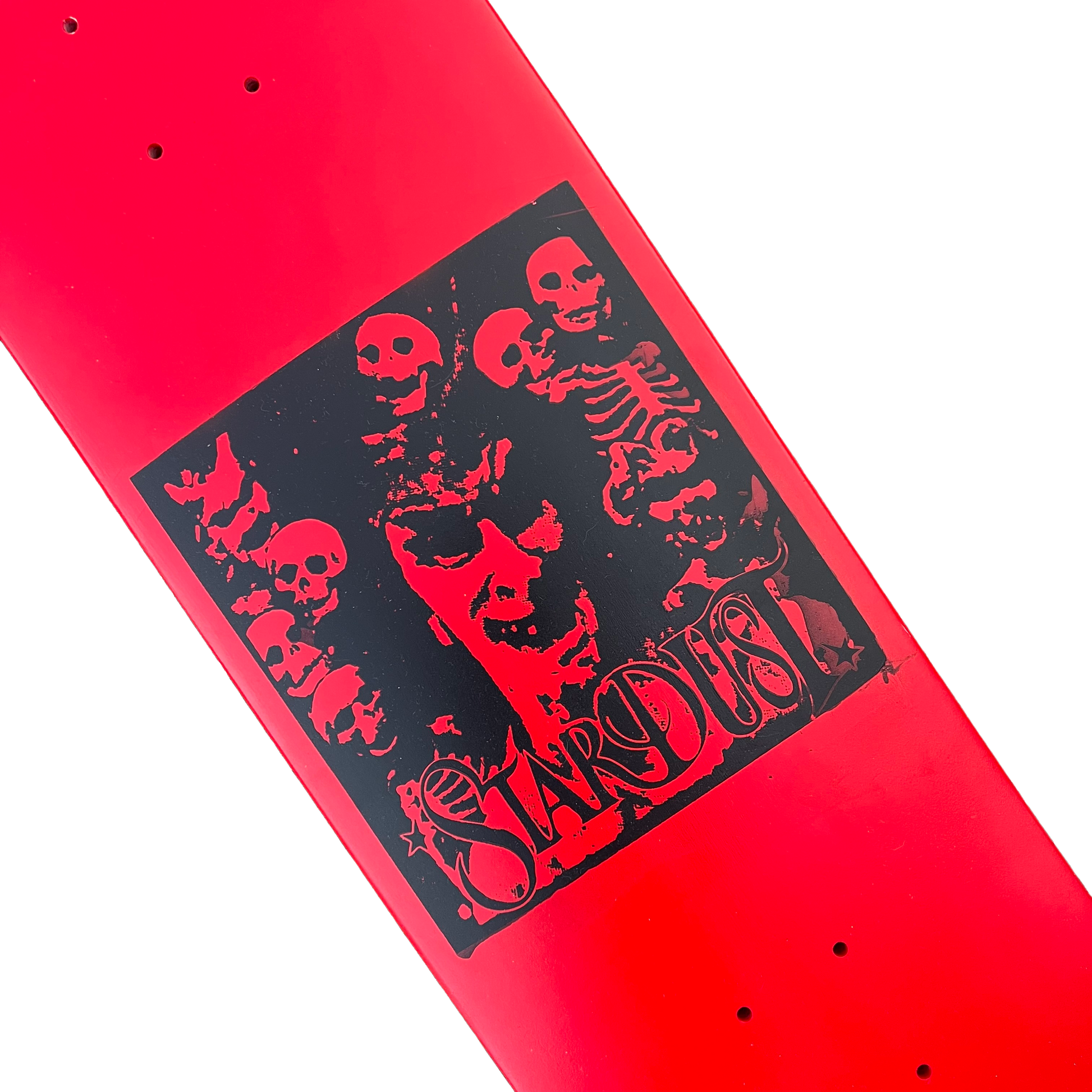Stardust "Archaic Skulls" Deck 027 8.5" Full Bright Red / Matte Black (Full Cut)