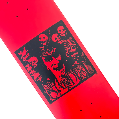 Stardust "Archaic Skulls" Deck 027 8.5" Full Bright Red / Matte Black (Full Cut)
