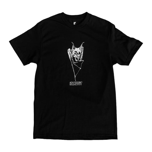 Stardust Skate Shop Gothic Bat Tee 046 Black / White