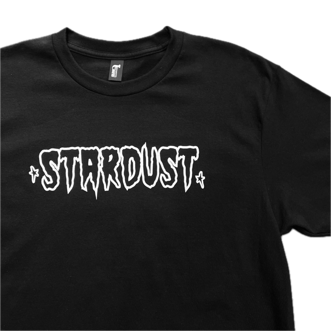 Stardust Skate Shop Cramps Text Tee 044 Black / White