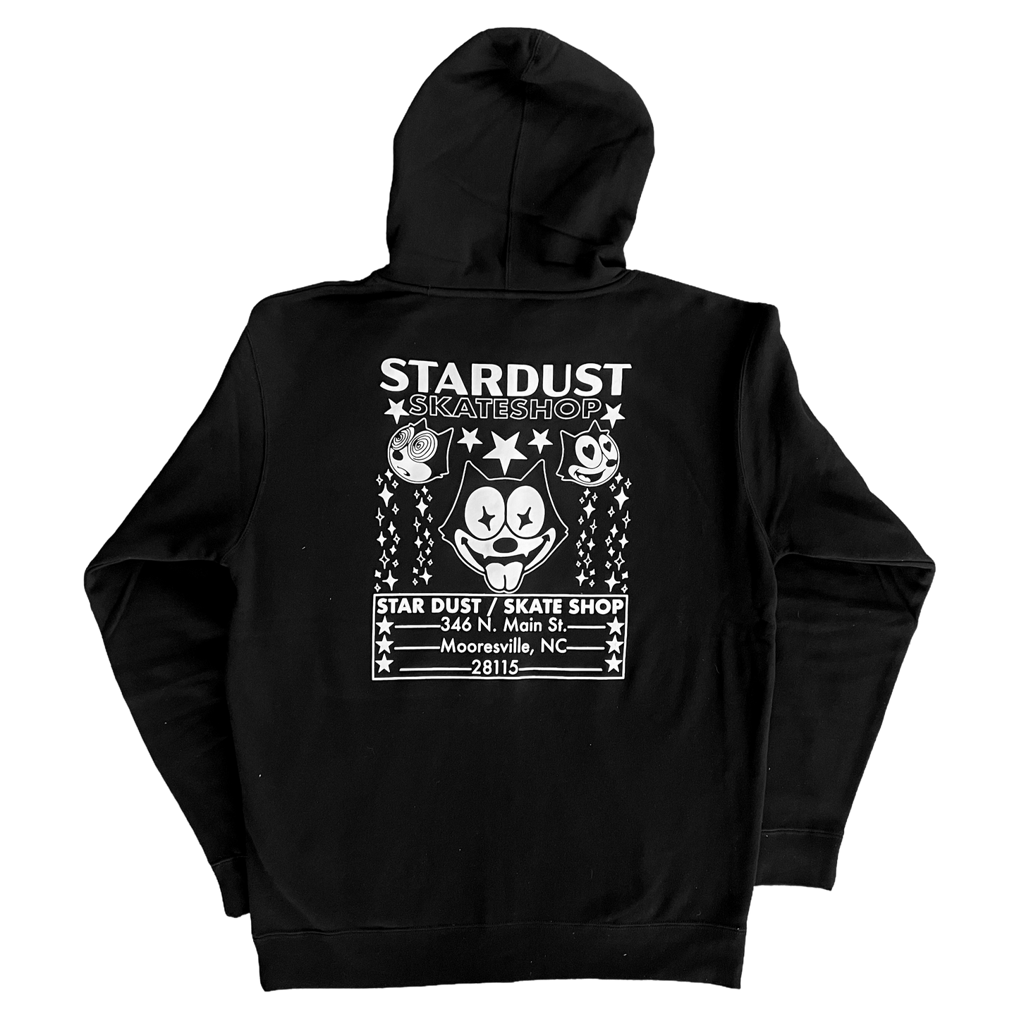 Stardust Skate Shop Felix Full Zip Up Hoody 012 Black / White