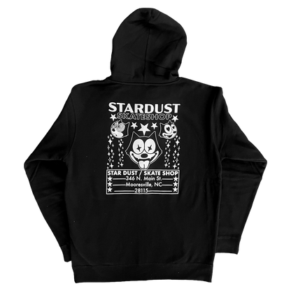 Stardust Skate Shop Felix Full Zip Up Hoody 012 Black / White