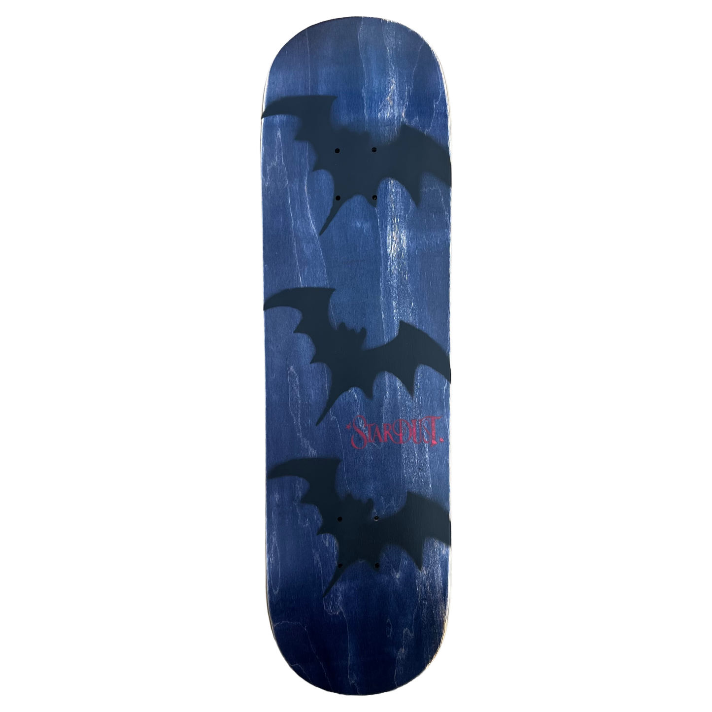 Stardust Tri-Bat Wanderlust Deck 048 8.5" (Full Cut) Midnight Blue Veneer / Flat Black / Bright Red