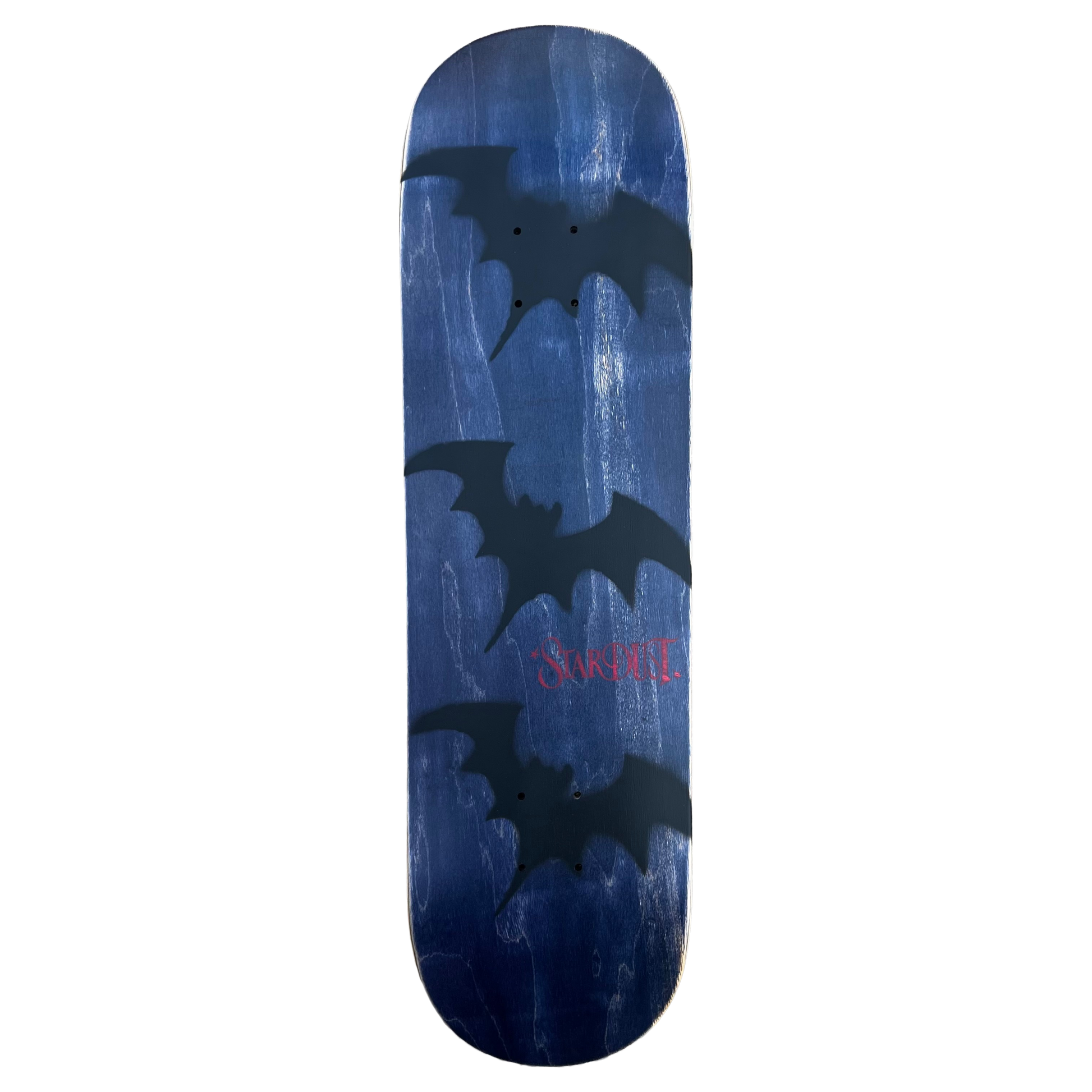 Stardust Tri-Bat Wanderlust Deck 048 8.5" (Full Cut) Midnight Blue Veneer / Flat Black / Bright Red
