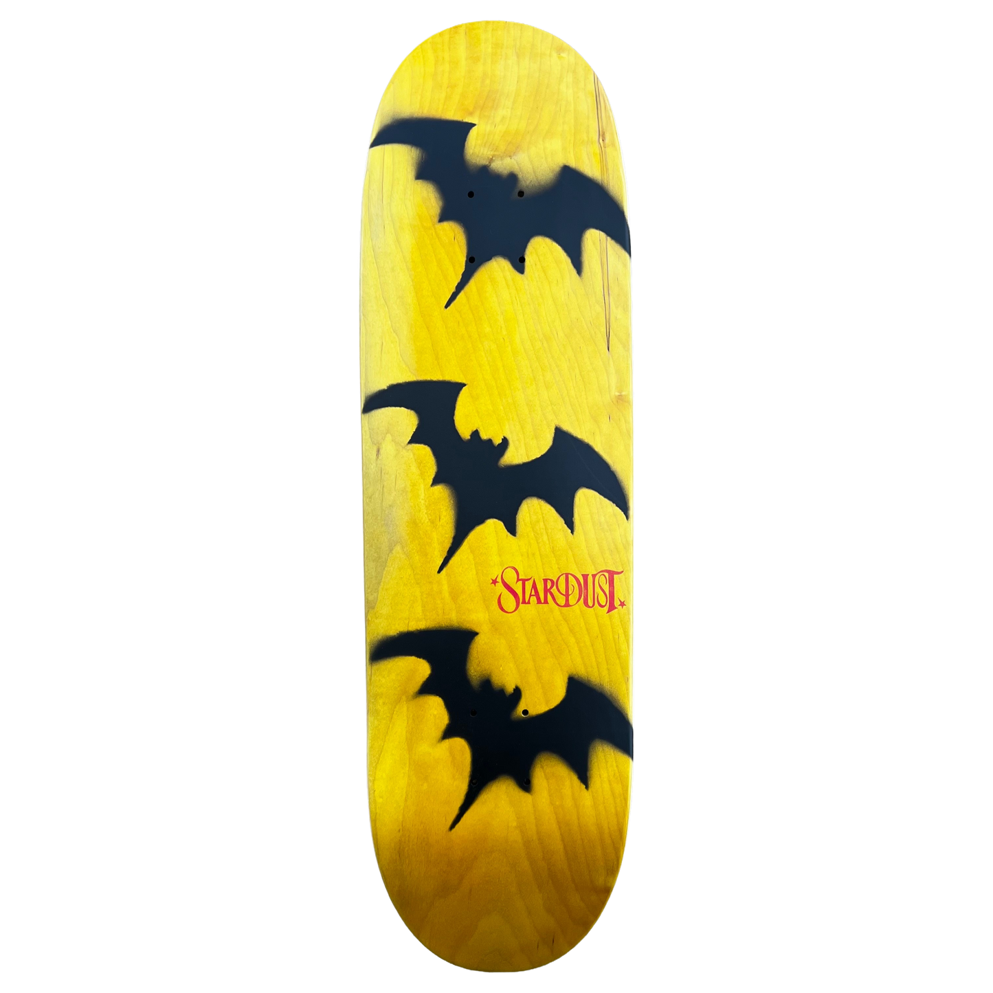 Stardust Tri-Bat Wanderlust Egg Shaped Deck 048 9.0" Yellow Veneer / Flat Black / Bright Red