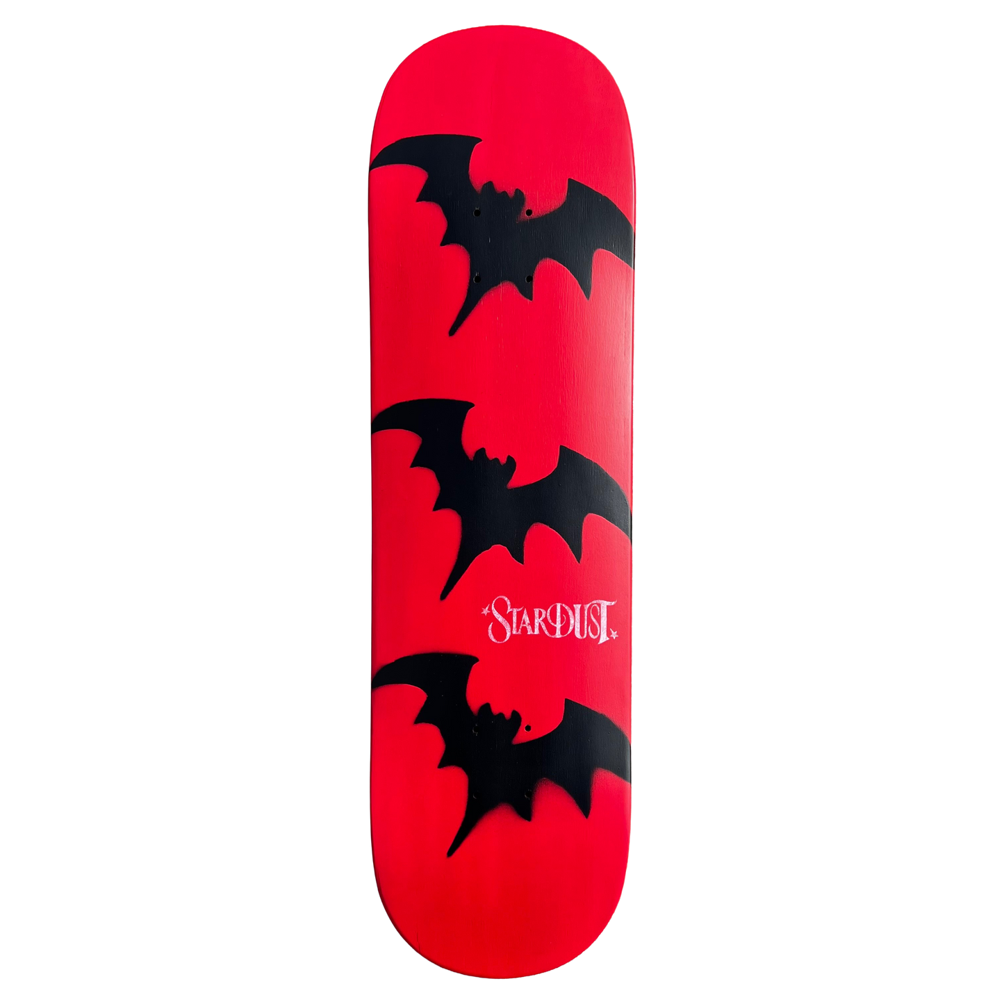 Stardust Tri-Bat Wanderlust Deck 048 8.5" (Full Cut) Bright Red / Flat Black / White