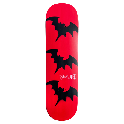 Stardust Tri-Bat Wanderlust Deck 048 8.5" (Full Cut) Bright Red / Flat Black / White