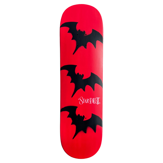Stardust Tri-Bat Wanderlust Deck 048 8.5" (Full Cut) Bright Red / Flat Black / White