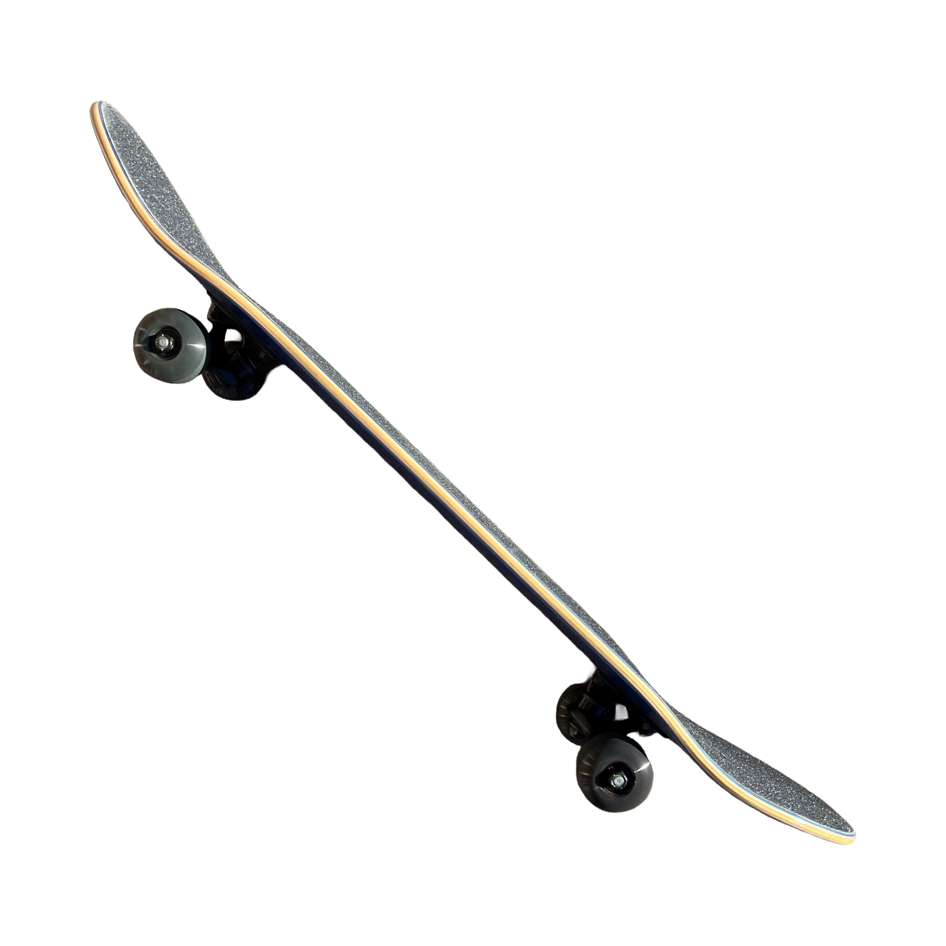 Stardust Skate Shop Navy Veneer / Metallic Silver Star Full Size Pre-Built Complete Entry Level Skateboard 8.5" x 32.3"