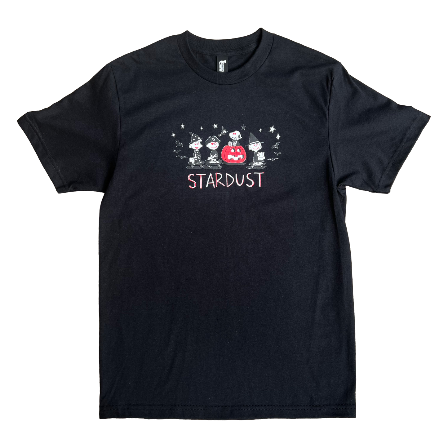 Stardust Skate Shop Halloween 2025 Tee 045 Black / White / Bright Red / Black
