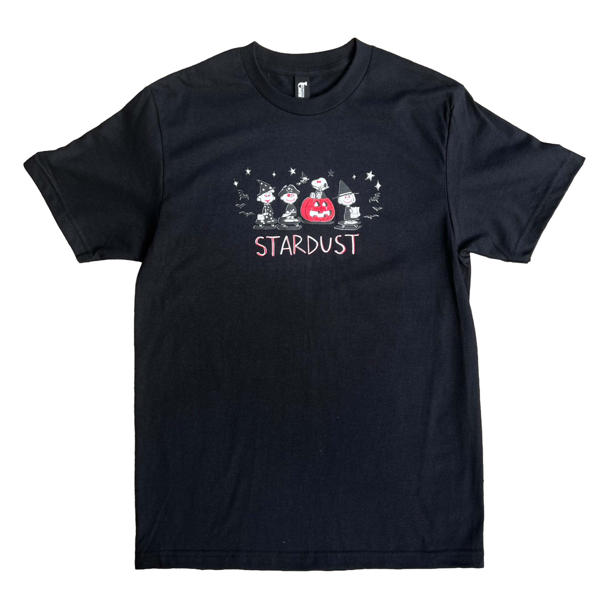 Stardust Skate Shop Halloween 2025 Tee 045 Black / White / Bright Red / Black
