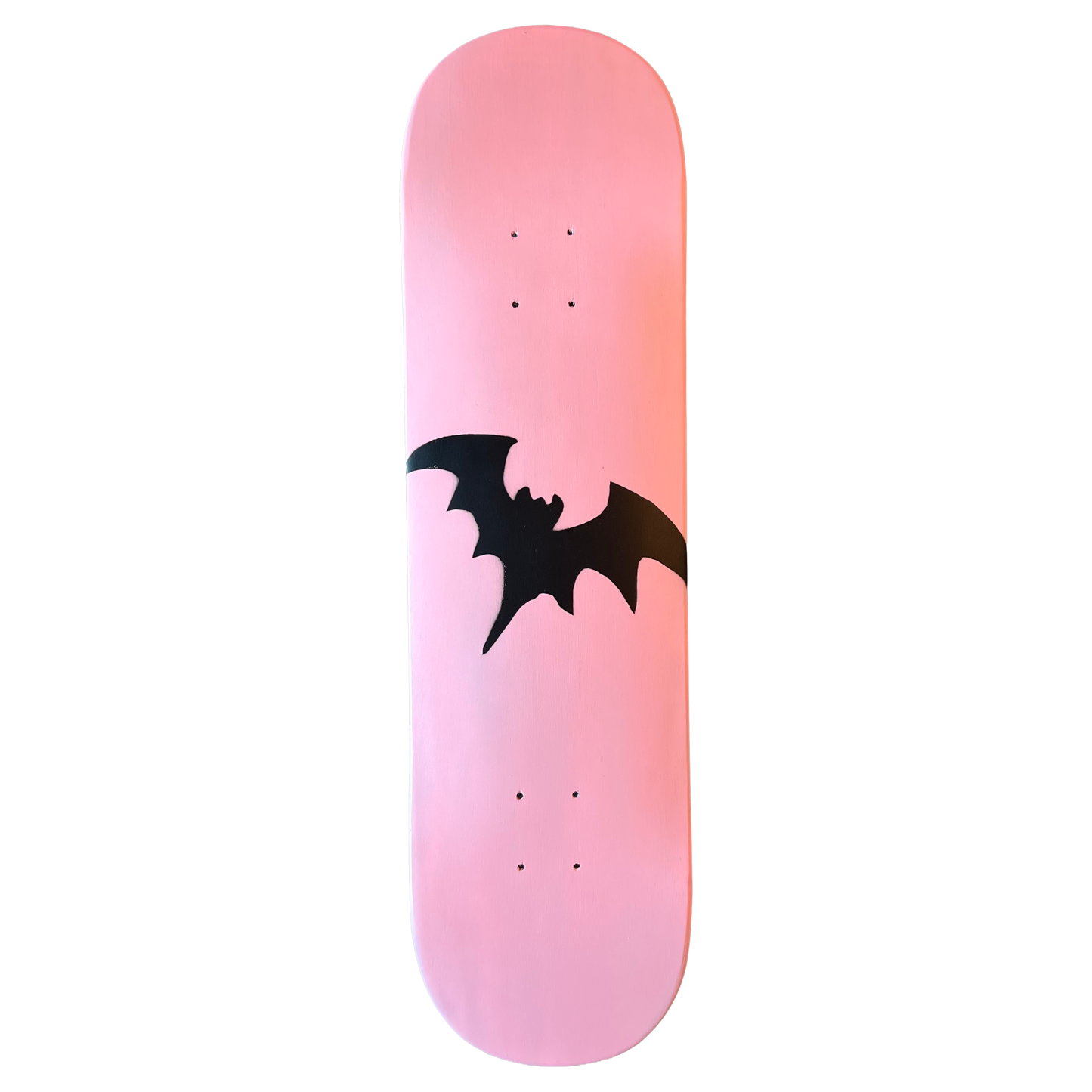 Stardust Soft Pink / Matte Black Bat Deck 041 8.375" (Full Cut)