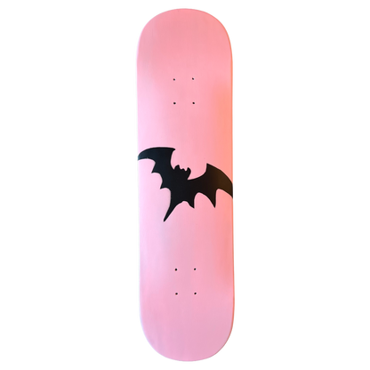Stardust Soft Pink / Matte Black Bat Deck 041 8.375" (Full Cut)