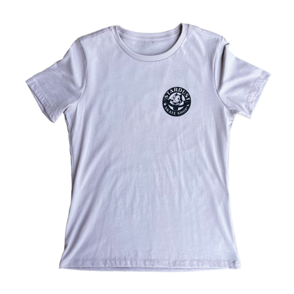 Stardust Skate Shop Felix Women's Relaxed Jersey Tee 012 Pink Gravel / Black