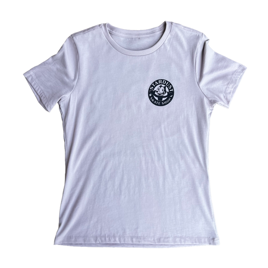 Stardust Skate Shop Felix Women's Relaxed Jersey Tee 012 Pink Gravel / Black