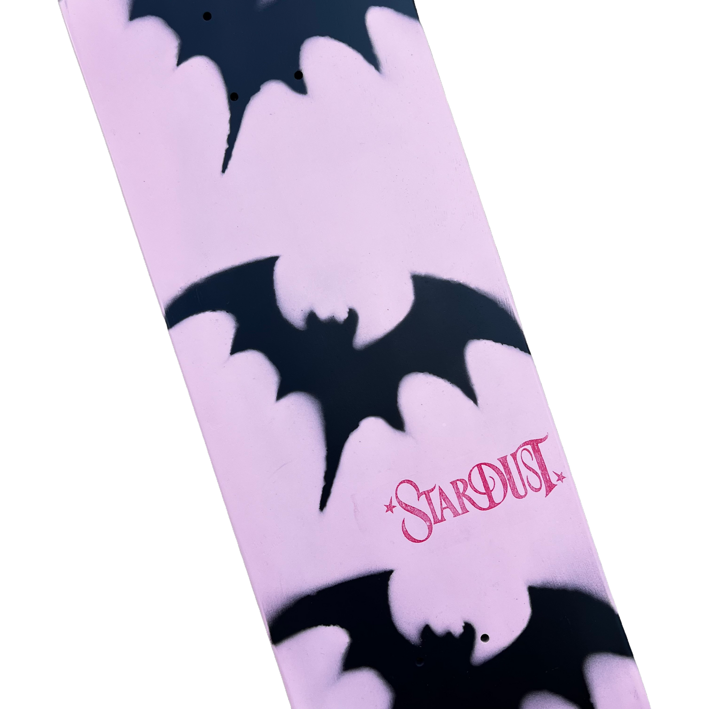 Stardust Tri-Bat Wanderlust Deck 048 8.75" (Standard Cut) Gloss Black / Metallic Silver / Bright Red