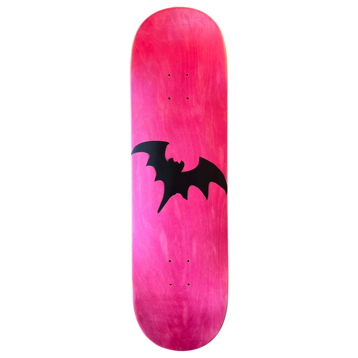 Stardust Pink Veneer / Matte Black Bat Deck 041 8.75" (Standard Cut)