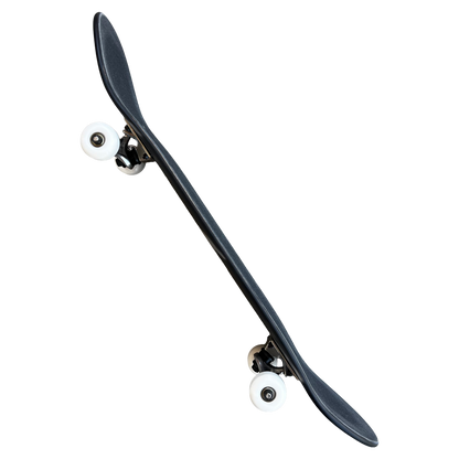 Stardust Skate Shop Tri-Bat Wanderlust Full Size Pre-Built Complete Entry Level Skateboard 8.0" x 31.75" Flat Black / Metallic Silver / Purple Shimmer