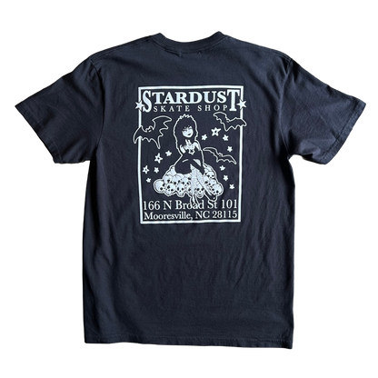 Stardust "Goth Girl" Garment-Dyed Tee 033.3 Black / White