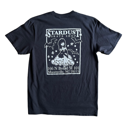Stardust "Goth Girl" Garment-Dyed Tee 033.3 Black / White