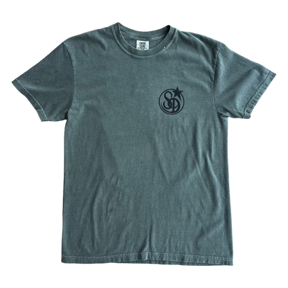 Stardust Skate Shop "Eat The Rich" Garment-Dyed Tee 051 Moss Green / Black