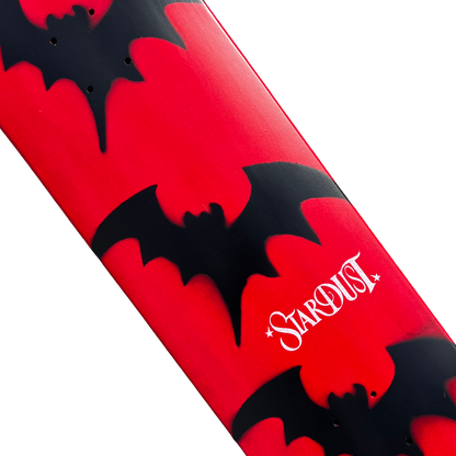 Stardust Tri-Bat Wanderlust Deck 048 8.375" (Full Cut) Bright Red / Flat Black / White