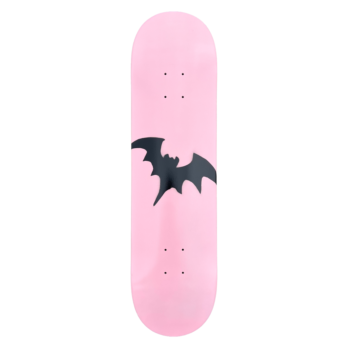 Stardust Soft Pink / Matte Black Bat Deck 041 8.5" (Full Cut)